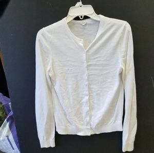 White cardigan